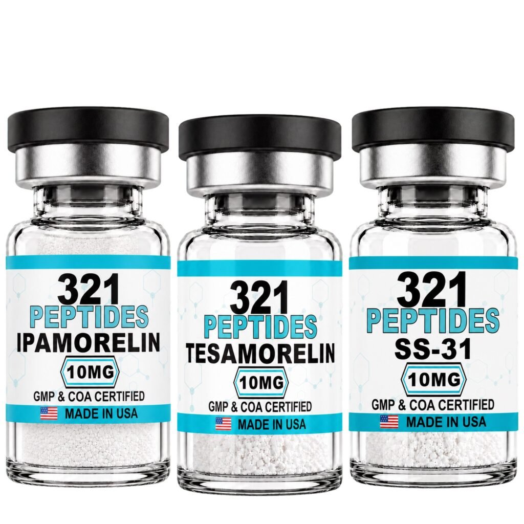 Tesamorelin 10mg, Ipamorelin 10mg + SS-31 10mg Research Bundle