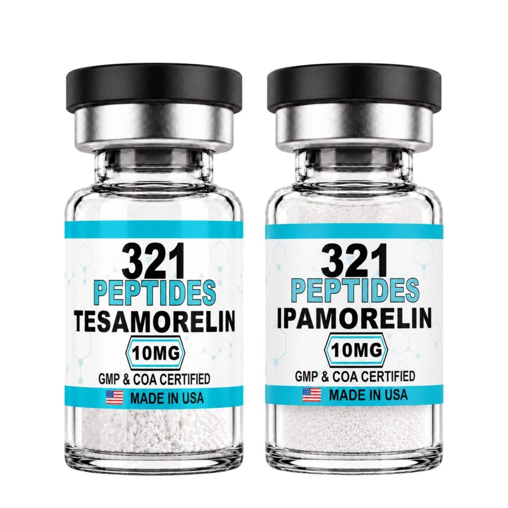 Tesamorelin 10mg + Ipamorelin 10mg Research Bundle