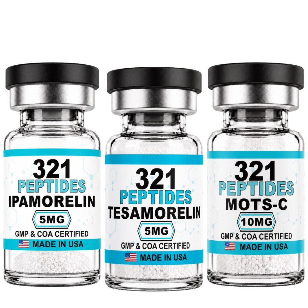 Tesamorelin 5mg, Ipamorelin 5mg + MOTS-C 10mg Research Bundle
