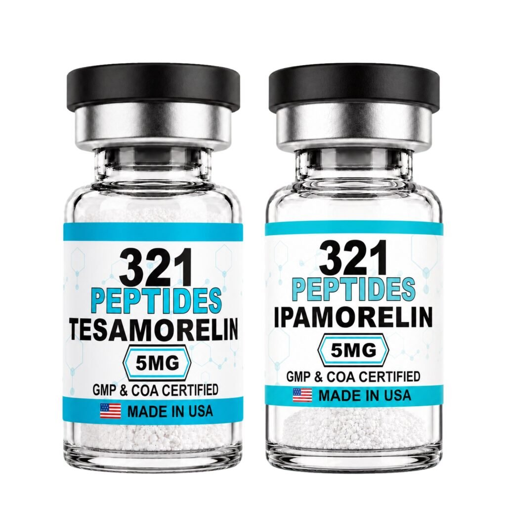 Tesamorelin 5mg + Ipamorelin 5mg Research Bundle